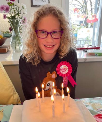 Emma celebrating her 9th Birthday!
